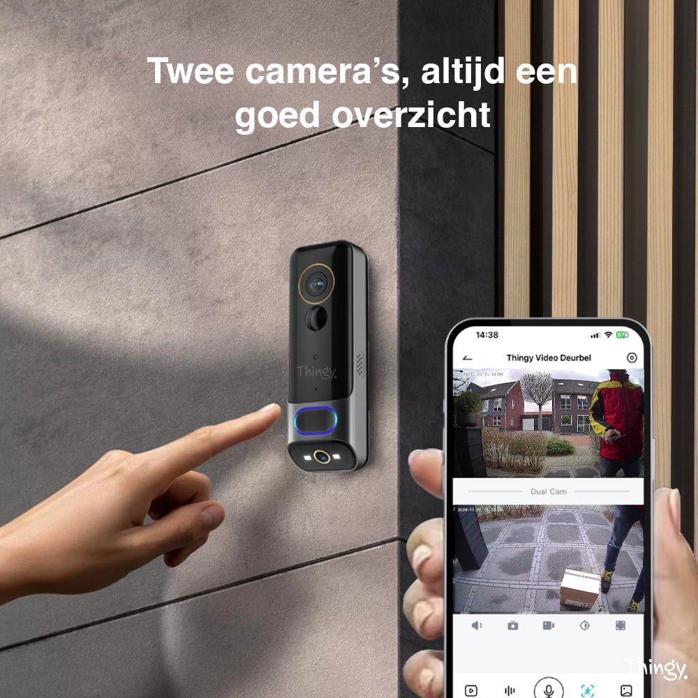 Thingy® Video Deurbel 2K Dual Camera - Thingy