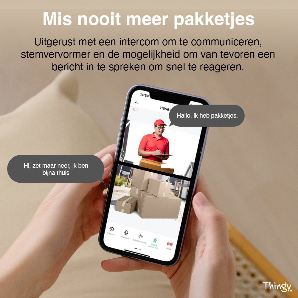 Thingy® Video Deurbel 2K Dual Camera - Thingy