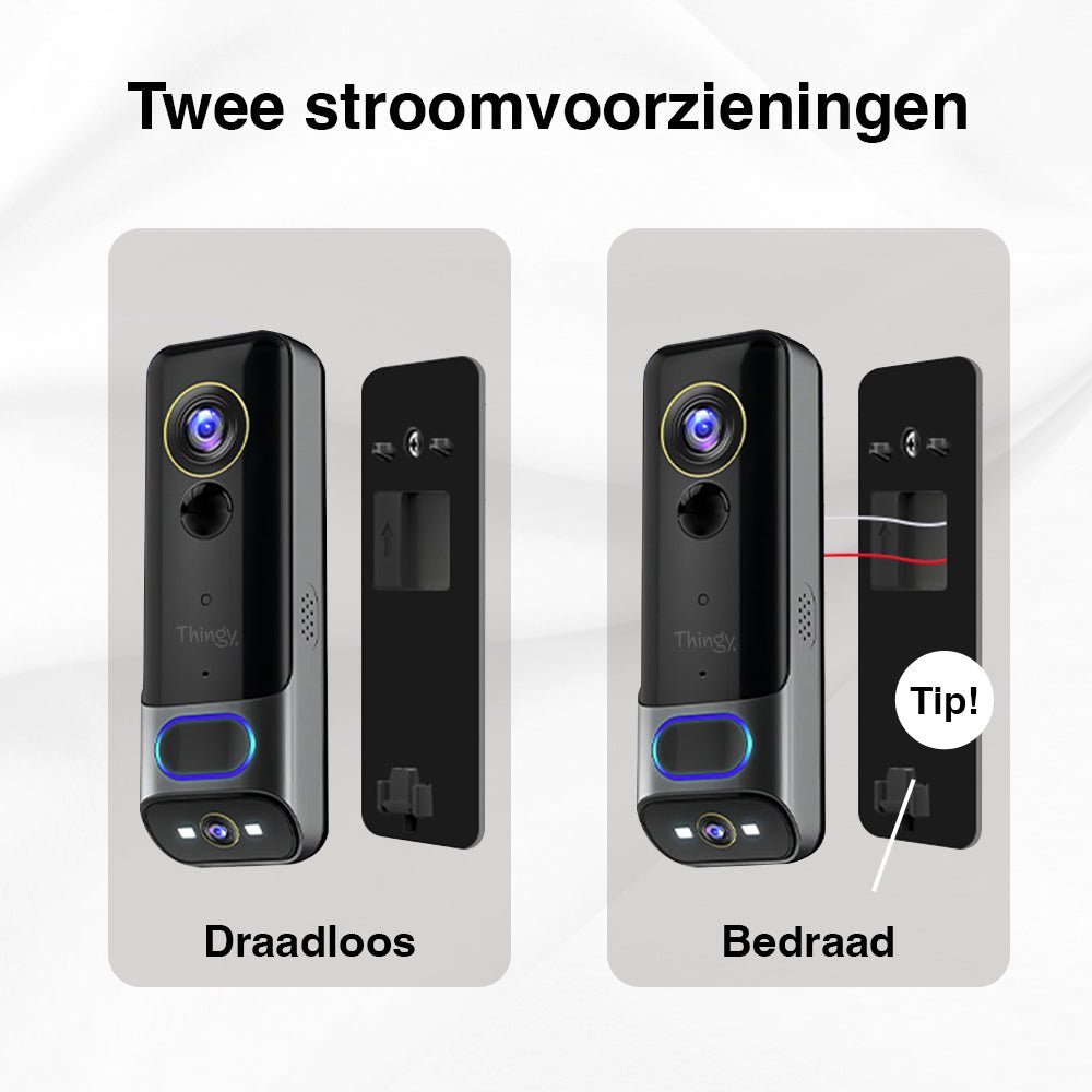 Thingy® Video Deurbel 2K Dual Camera - Thingy
