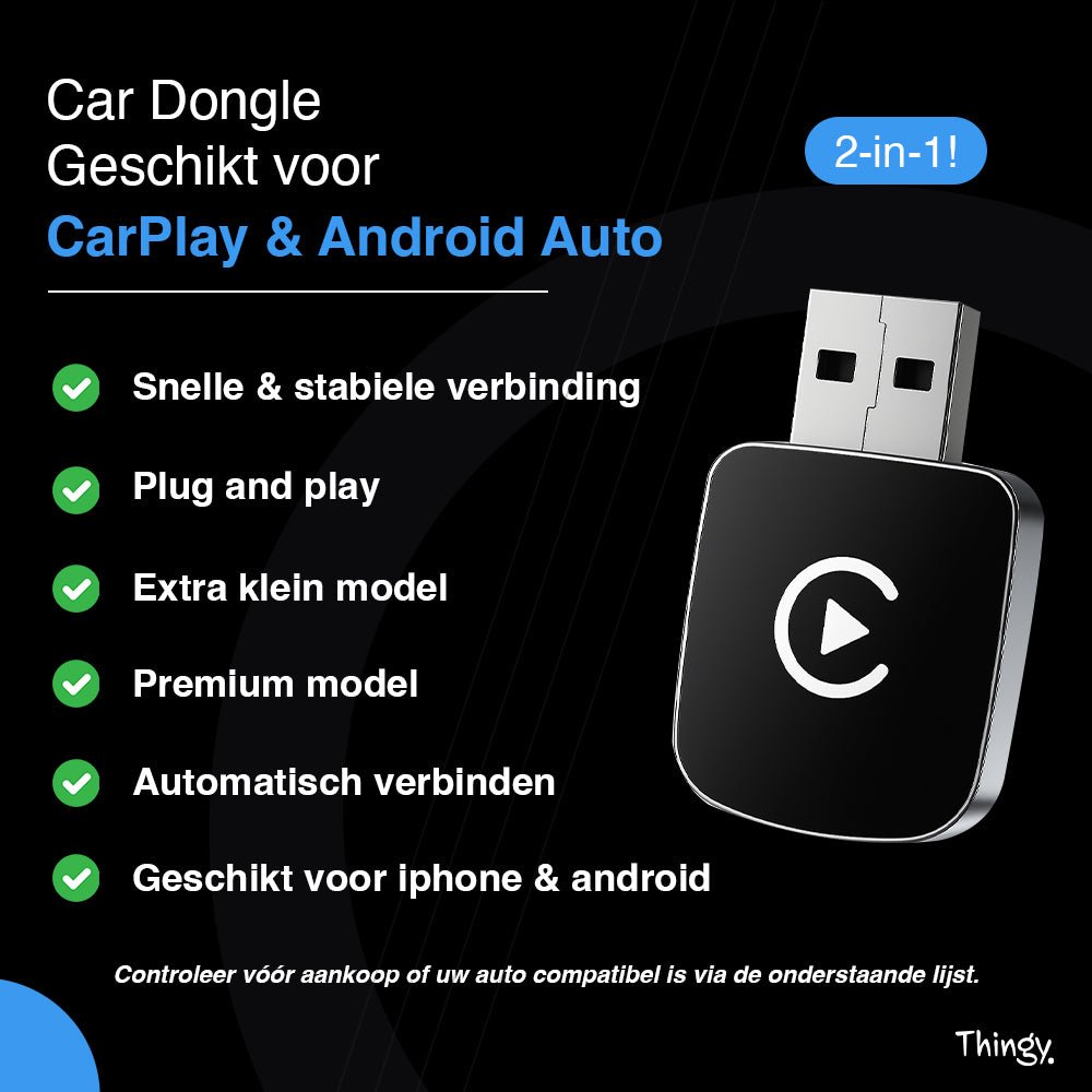 Thingy® Premium 2 - in - 1 CarPlay Dongle - Thingy