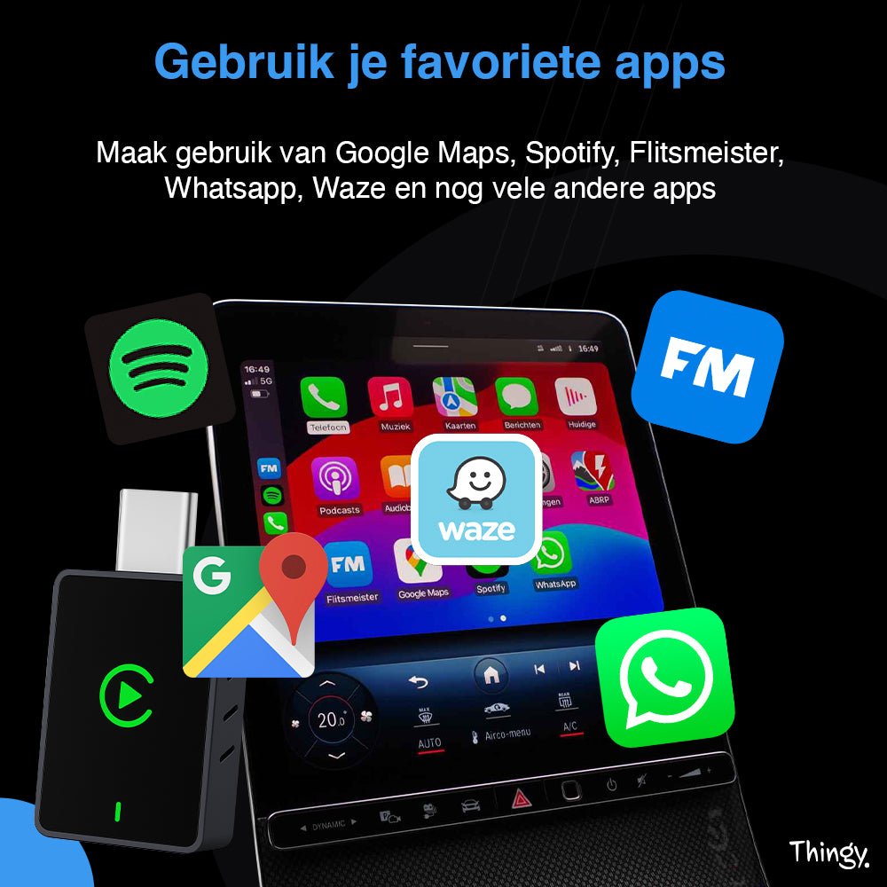 Thingy® USB - C 2 - in - 1 CarPlay Dongle - Thingy