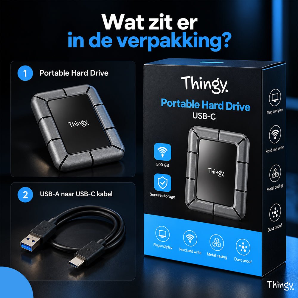 Thingy® Externe Harde Schijf 500 GB | USB-C - Thingy