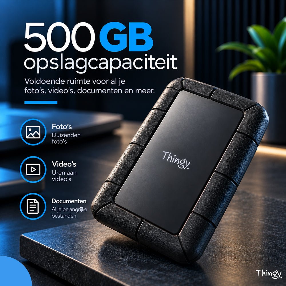 Thingy® Externe Harde Schijf 500 GB | USB-C - Thingy