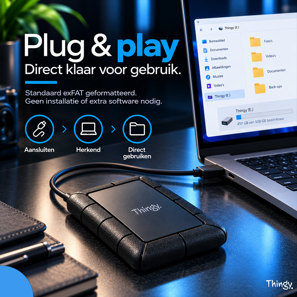 Thingy® Externe Harde Schijf 500 GB | USB-C