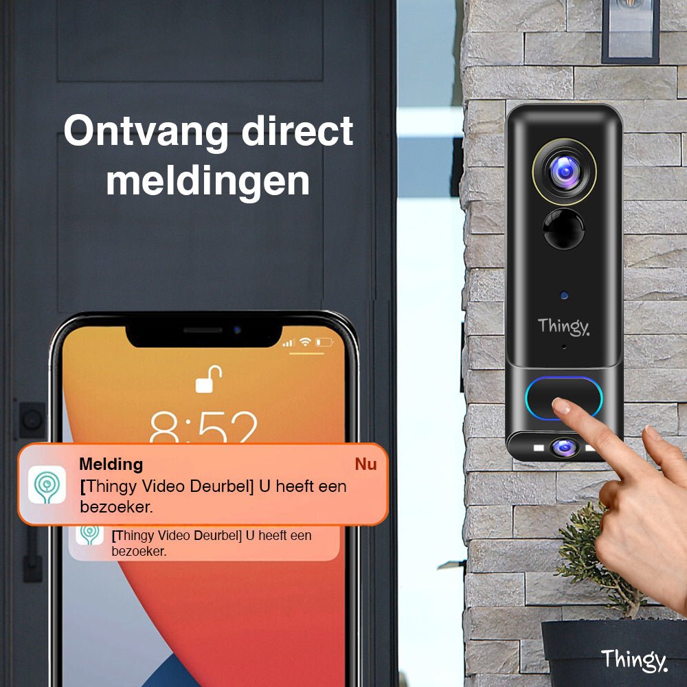 Thingy® Video Deurbel 2K Dual Camera - Thingy