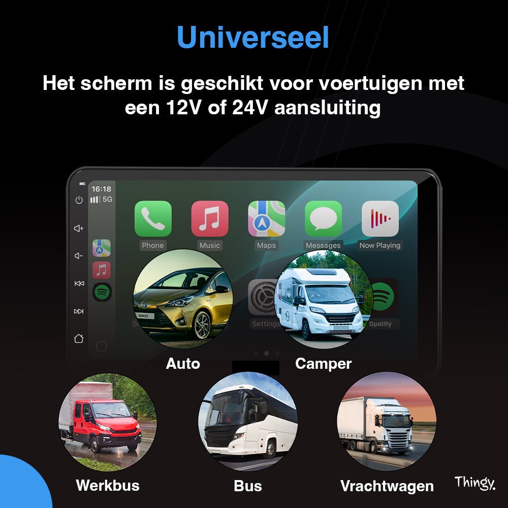 Thingy® Carplay Scherm 7 inch - Thingy