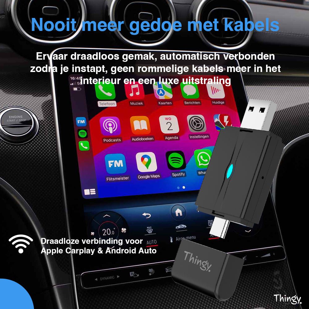 Thingy® 2 - in - 1 CarPlay Dongle USB - A & USB - C - Thingy