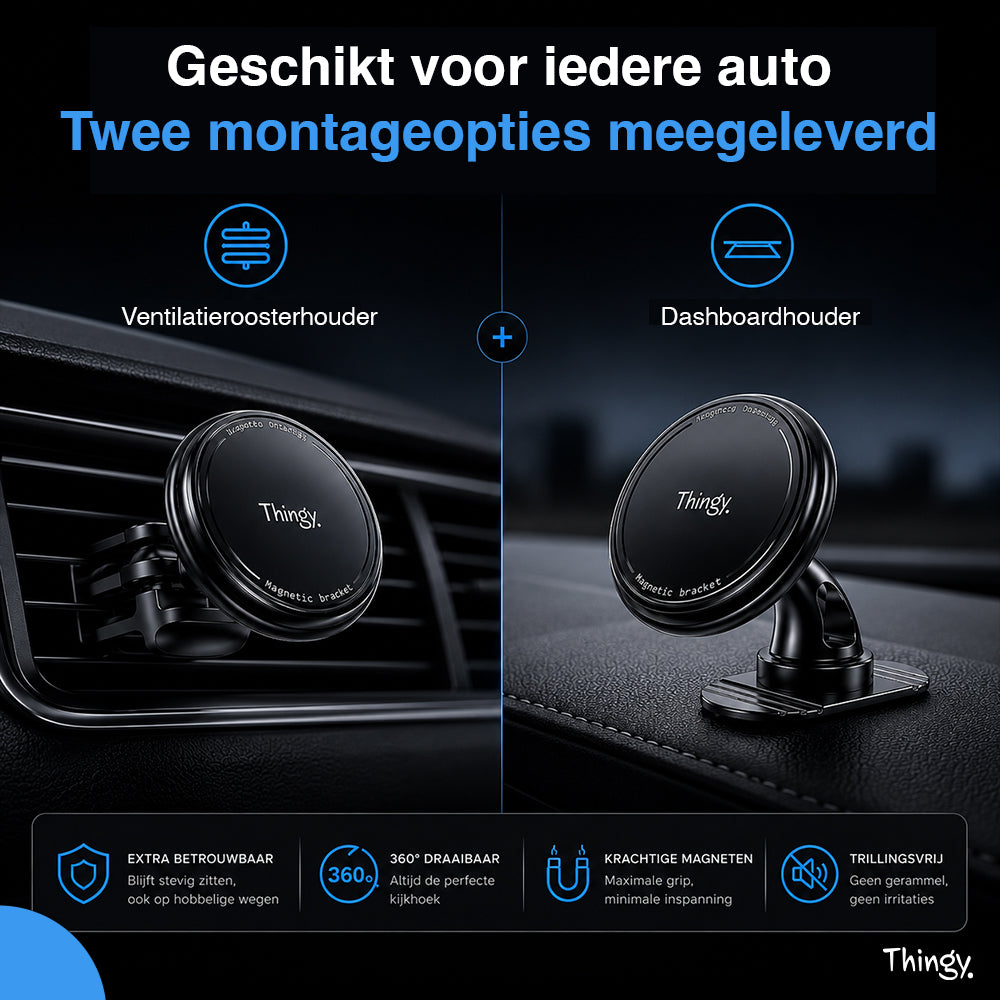 Telefoonhouder Auto | Ventilatie & Dashboard | Magnetisch | MagSafe Compatibel